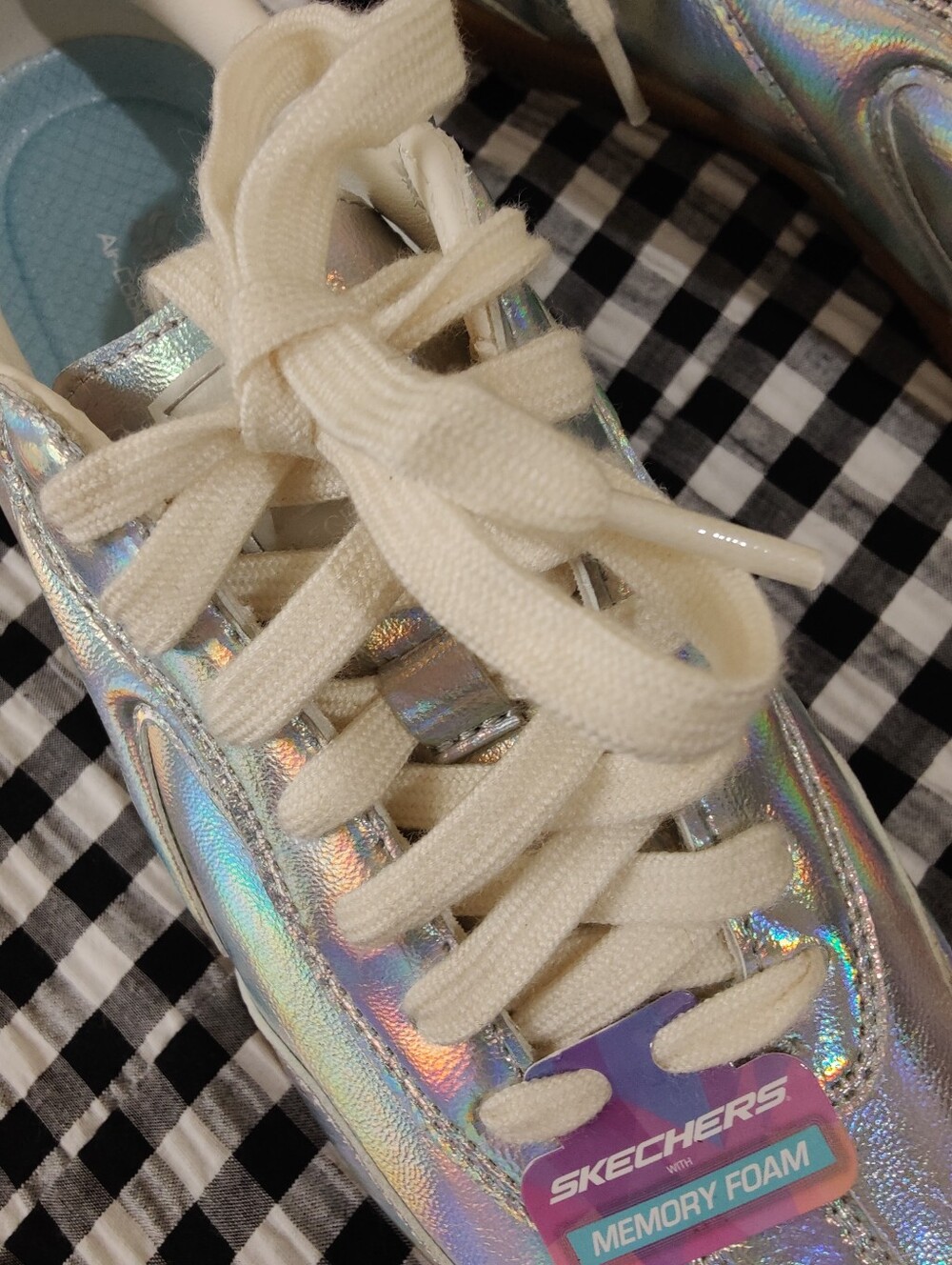 New Skechers Court Classics Hotshot-True Iridescence Women's Sneaker, Sz 8 - Picture 3 of 12